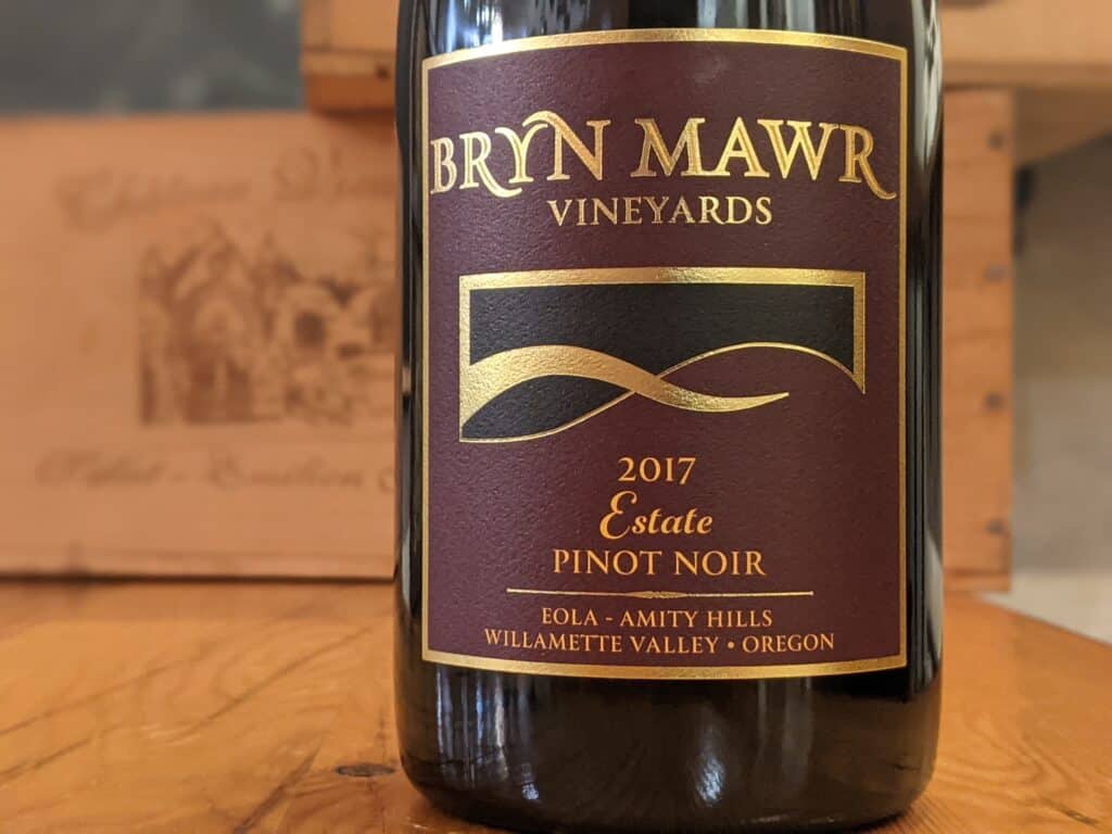 Bryn Mawr Vineyards 2017 Estate Pinot Noir, Eola Amity Hills