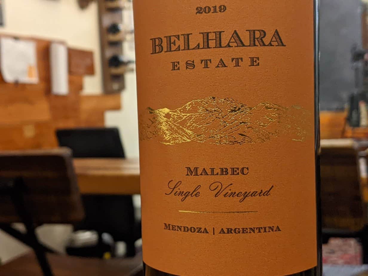 Belhara Estate Malbec Mendoza 2019