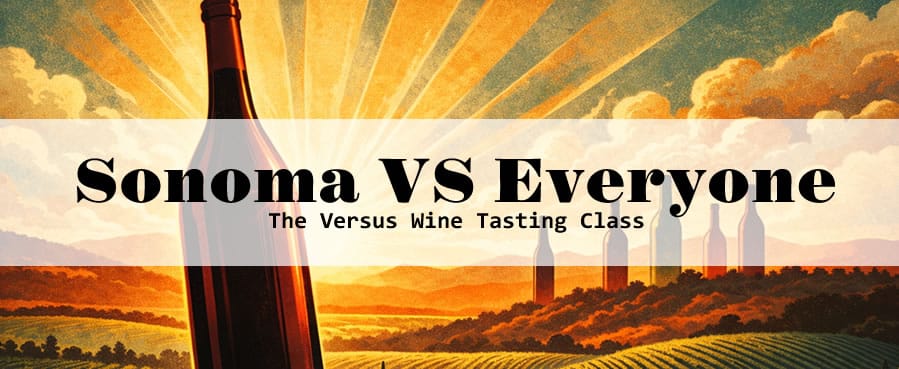 Sonoma VS Everyone wine tasting class banner