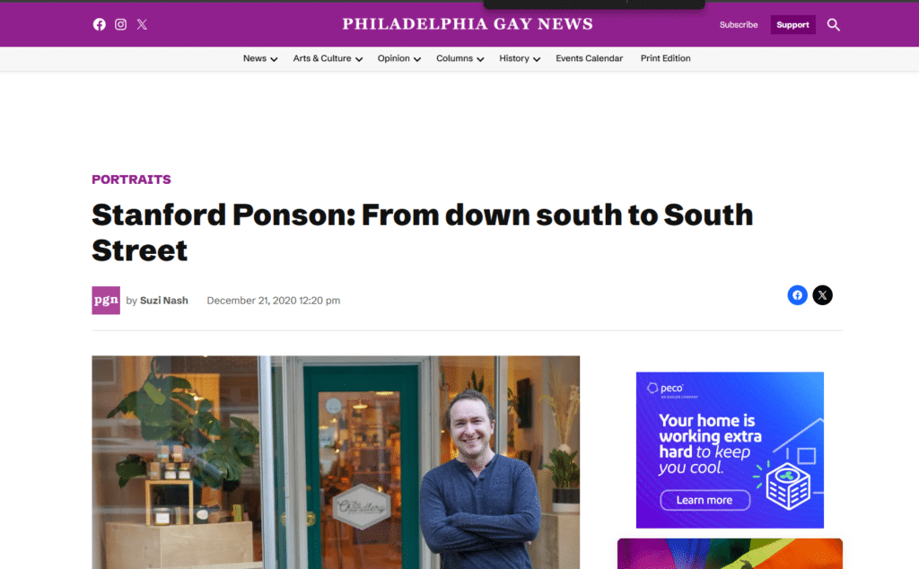 Stanford Ponson: From down south to South Street
