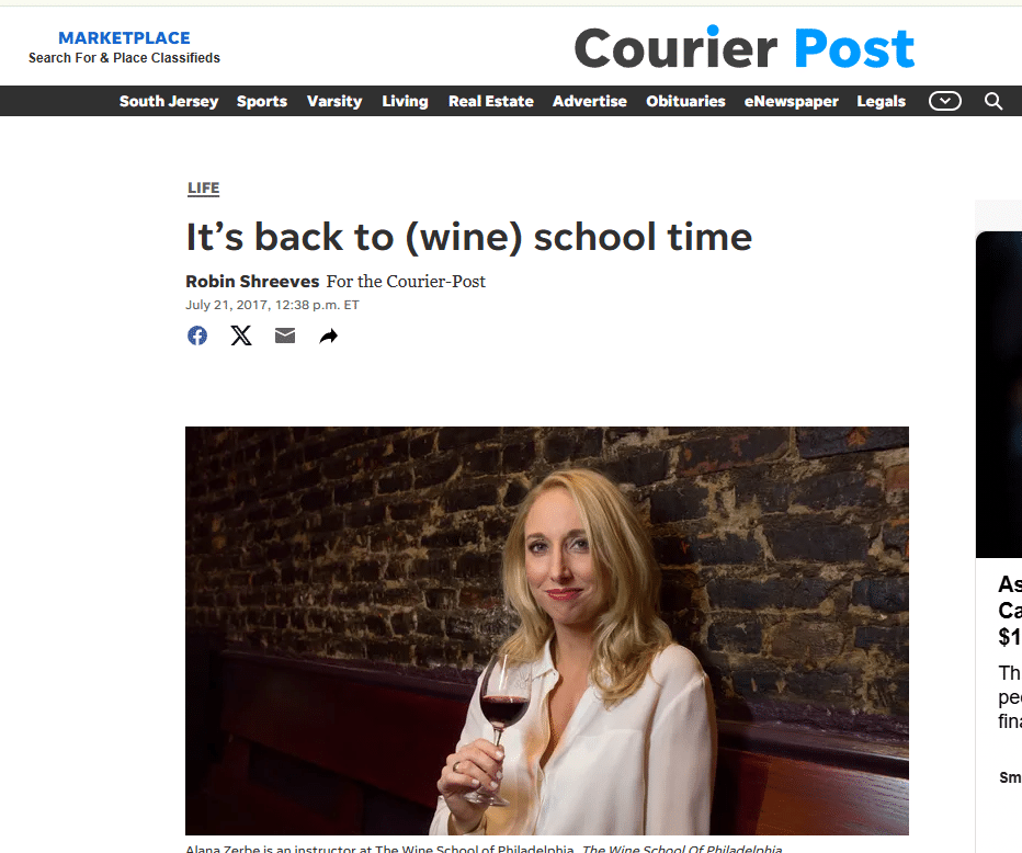 Courier-Post Goes Back to Wine School