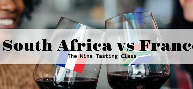 South Africa vs France wine tasting event